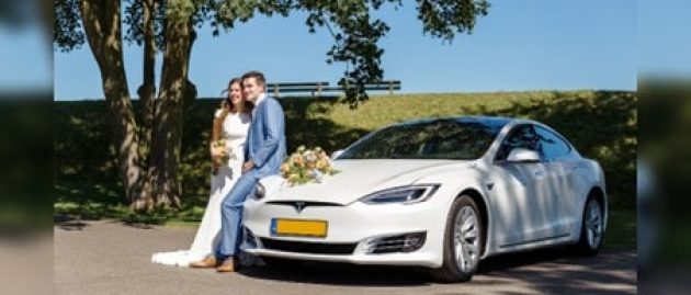 Elektrische auto als trouwwagen huren