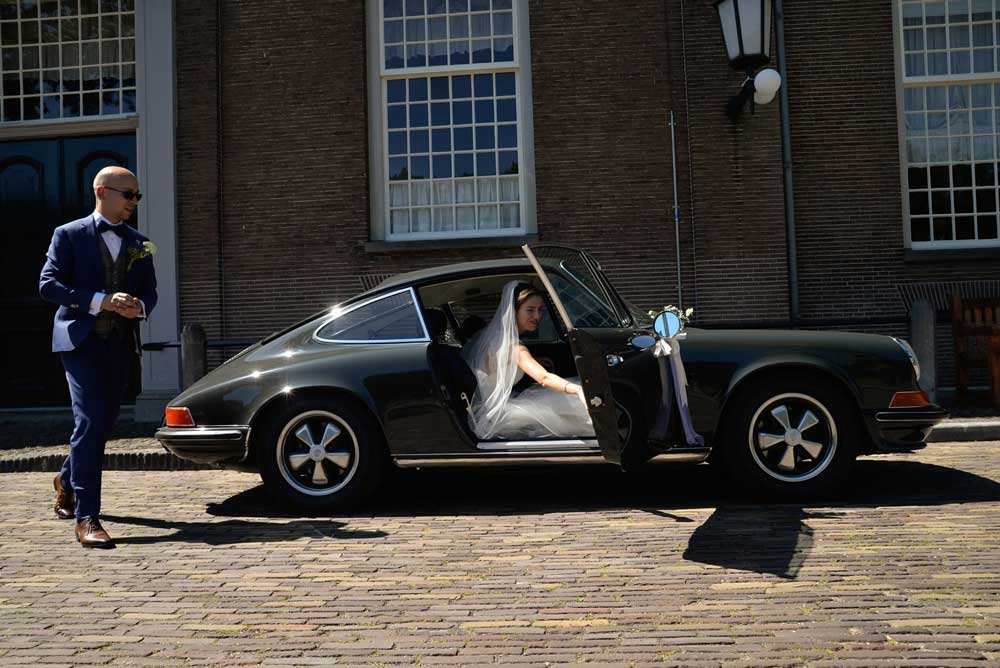 Porsche 911 als trouwauto